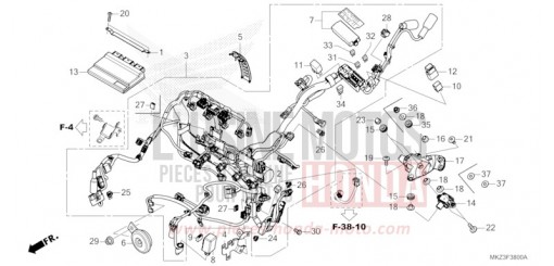 FAISCEAU DES FILS CBR600R3R de 2024